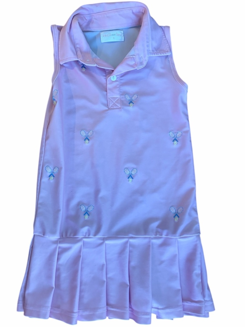 Cecil and Lou Girls' Lavender Tennis Polo dress